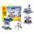 Wange 4-in-1 Power Machinery building blocks set with motor, remote control, and instructions, 296 pieces