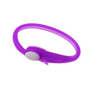 Purple silicone no-tie shoelace, easy to put on and take off - Dressing Accessory