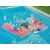 People relaxing on Bestway Summer Colors Transparent Floating Mats in a pool