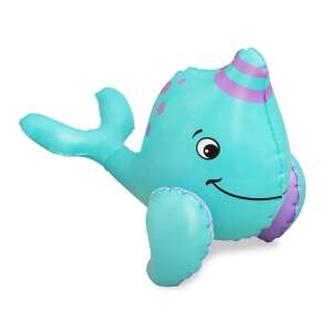 Bestway inflatable narwhal bath toy, blue and purple, 34030 - Bestway