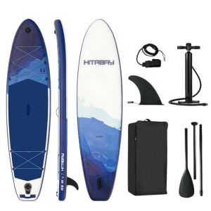 Hitbay Deep Sea Felfújható SUP Deszka 323x81x15cm tartozékokkal: evező, pumpa, uszony, póráz és hordtáska - SUP & Paddleboard