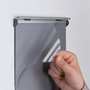 Antra A4 méretű pattintós fali tábla, ezüst keret, plakátokhoz, táblákhoz és hirdetésekhez - Prezentációs eszköz