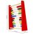 Dimensions of Fa Számoló colorful wooden abacus