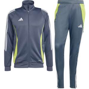 Adidas Tiro 24 tracksuit for men, grey with yellow and white details - Fashion & Clothing