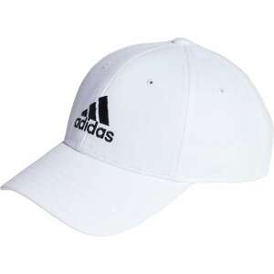 Căciulă de baseball Adidas Baseball Twill albă cu logo negru - Șepci de baseball pentru bărbați