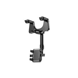 Black car phone holder, XO C115, for visor mount, adjustable, for smartphones - XO