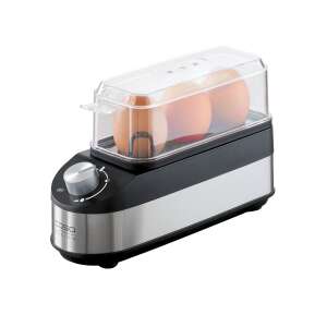 Fierbător de ouă Caso Germany, capacitate 3 ouă, cronometru, comutator pornit/oprit, semnal sonor la sfârșit, cană de măsurare, compact, ușor de curățat, argintiu - Aparate de fiert ouă