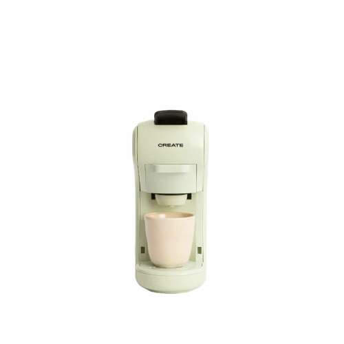 CREATE Retro 3-in-1 capsule coffee machine, pastel green