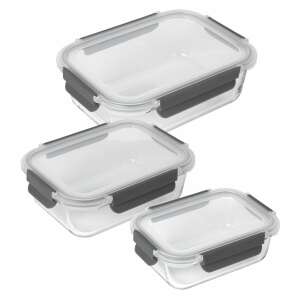 Kuhn Rikon 3-piece glass food storage container set with airtight lids - Food storage container