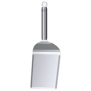 Rosle grill spatula, stainless steel, dishwasher safe, with ring for easy storage - Garden Grill & BBQ Tool