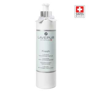 LAVEPUR Fresh body wash, 250 ml, Swiss made, natural hydration, lush, orange, peach, jasmine, musk, iris - Beauty & Health