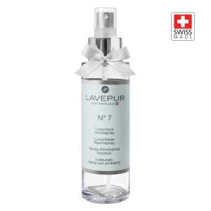 LAVEPUR No. 7 Спрей за стая, 100ml, Бял мускус, Жасмин, Роза, Ванилия, Произведено в Швейцария - Спрей за освежаване на въздуха