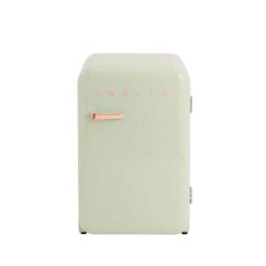 Мини хладилник CREATE Retro, пастелно зелен, преден изглед - Мини хладилник