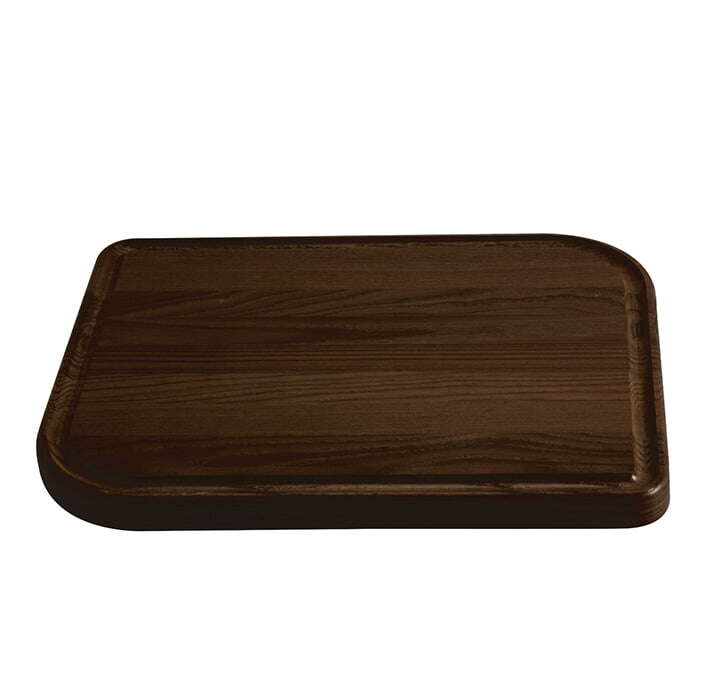Legnoart chopping board, Rialto, heat-treated natural wood, handcrafted, 37 x 28 cm, dark brown