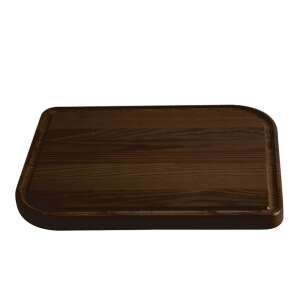 Legnoart Rialto chopping board, dark brown, heat treated natural wood, handmade, 37 x 28 cm - Cutting board