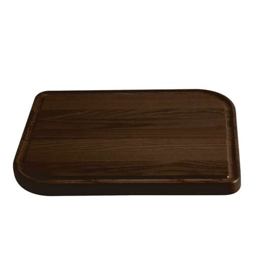 Legnoart Rialto chopping board, dark brown, heat treated natural wood, handmade, 37 x 28 cm