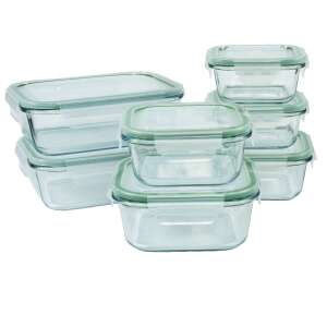 Classbach C-FHD4010G Glass Food Storage Container Set, 7 pieces - Food storage container