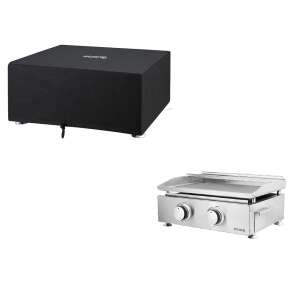 H.Koenig HP20 plancha grill cover, black, compatible with H.Koenig 2 burner plancha grill - Garden