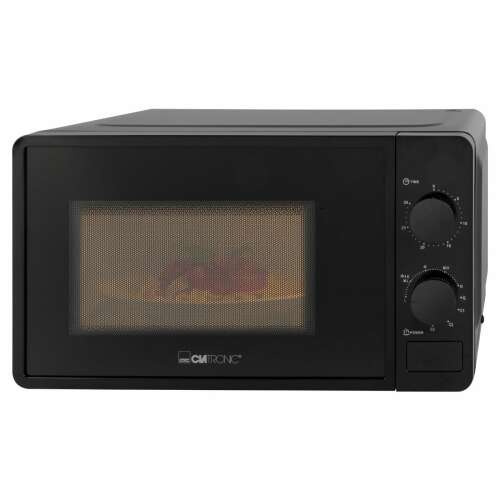 Clatronic MWG792N black microwave oven, front view