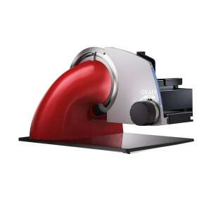 Електрически резачка Graef, червена, дебелина на рязане 0-20 mm, за хляб, месо, сирене, зеленчуци, плодове - Машина за нарязване