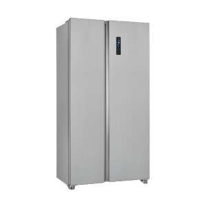 Exquisit SBS46-040EIX oldal-mellé hűtőszekrény rozsdamentes acélban - Side by side hűtőszekrény