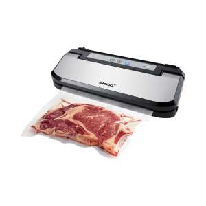 Steba VK 7 vacuum sealer with a piece of meat being sealed - Steba