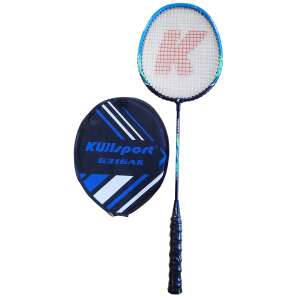 Kubisport G316A badminton racket with cover, blue, green, black - Badminton Racket, Shuttlecock, and Equipment
