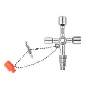 Neo Multifunctional Utility Key, 5 + 1, for opening and closing cabinets, boxes, and control panels - Multi-Tool Accessory