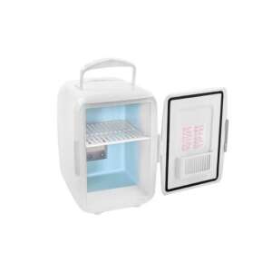 Malatec 4L hordozható mini hűtőszekrény, fehér, 12V/220V, autóba és otthonra - Iso Trade