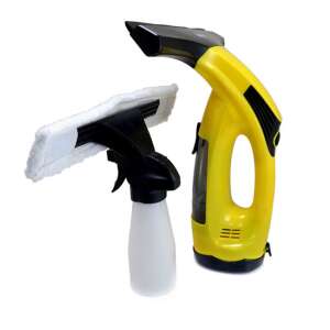 Vezeték nélküli ablaktisztító, ablakporszívó, ablaklehúzó, tisztító eszköz, spray palack, mikroszálas kendő - Takarító Eszközök