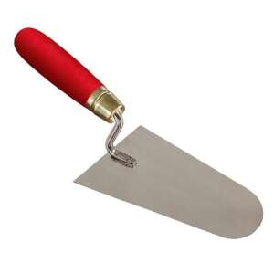 Strend Pro Premium 160mm Curved Plaster Trowel with Wooden Handle - Plaster Trowel