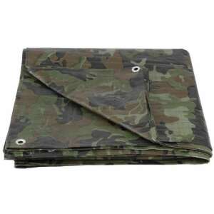Strend Pro camouflage tarp with eyelets, 80g/m2, 8 sq m - Garden tarp