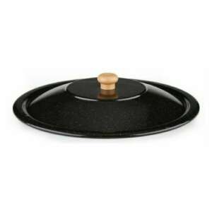 Perfect Home 22L enameled pot lid with wooden knob - Cookware & bakeware