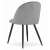 Artool Bello szürke bársony étkezőszék, hátulnézet