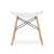 Artool Korfu Scandinavian Style Chair, Backless, PP, Wood, White, 47.5x36x46.5 cm 146435266