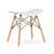 Artool Korfu Scandinavian Style Chair, Backless, PP, Wood, White, 47.5x36x46.5 cm 146435266