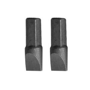 2 pack S8 straight bits, 25 mm long, metal - Bit head