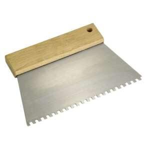 Notched Trowel, C1 Steel, 180 mm