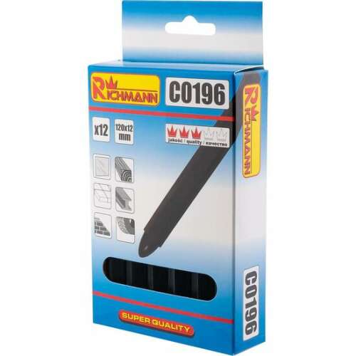 Richmann C0196 fekete jelölő kréta, 12 db, 12x120 mm