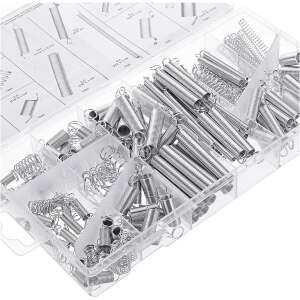 Set de 200 arcuri, diverse dimensiuni, pentru reparare și prelungire, într-o cutie de plastic transparentă - Fixator