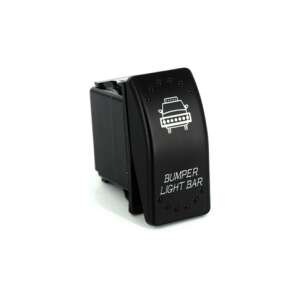 Black Bumper Light Bar Switch for Off-Road Vehicles, ATV, SSV, QUAD - Light Switch