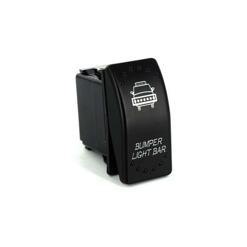 Fekete lökhárító fénycsík kapcsoló terepjárókhoz, ATV, SSV, QUAD
