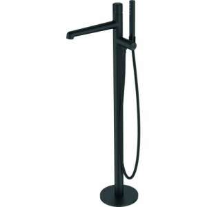 Freestanding bath filler for PRETTO BAO711S bathtub, matt black finish, including shower set