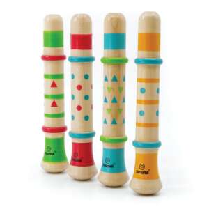 Set of 4 colorful wooden whistles, Svoora brand, duck sound, for kids ages 3+ - Nonbrand Toy Instrument