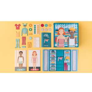 Londji Találd ki, milyen ruhát viselek levonási játék, tartalmaz játéktáblát, karakterfigurákat, ruhadarabokat és zsetonokat - Londji