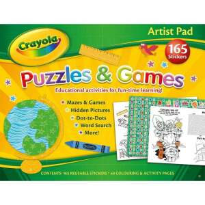 Crayola Artist Pad activity book with alligator stickers AB2902CYAR