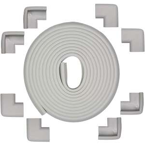 Multifunctional XXL 6m Edge Protector Set and 8 Soft Corner Protectors for Toddlers BN008