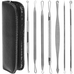 7 piece professional blackhead remover tool set with 2 heads, Iso Trade - Facial care device