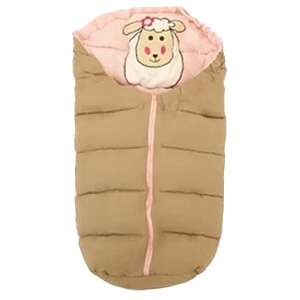 Tutumi TT19479 4-in-1 winter baby sleeping bag with sheep design - Footmuff & Bunting Bag