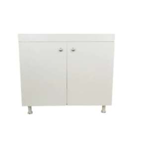 White kitchen cabinet with two doors, Tempo line, 80x50x80 cm, Pal 18mm - Kitchen Furniture